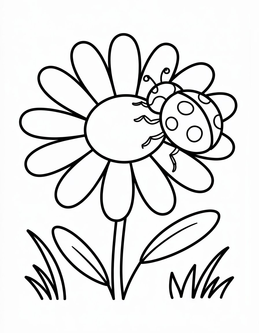 Daisy with Ladybug